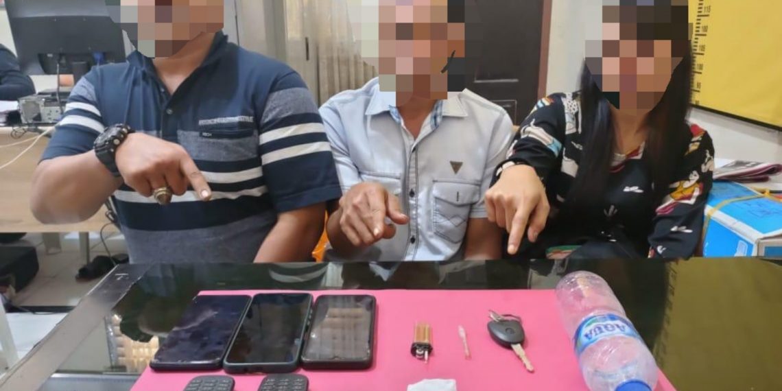 Satresnarkoba Polres Kampar Kembali Ringkus 3 orang Pelaku Narkoba di Wilayah Desa Silam