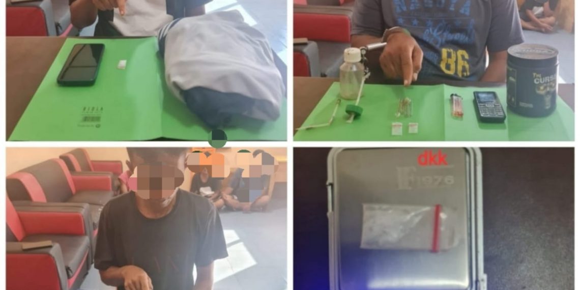 Unit Reskrim Polsek Siak Hulu Tangkap 3 Pelaku Penyalahgunaan Narkoba di Desa Kubang Jaya.