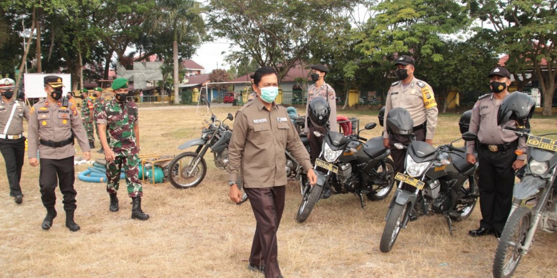 Pemkab Kampar Bersama TNI-Polri Gelar Apel Kesiapsiagaan Karhutla Tingkat Kab. Kampar