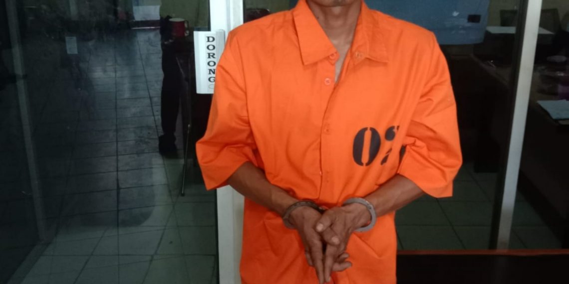 Unit Reskrim Polsek Tapung Tangkap pelaku Narkoba di Desa Petapahan.
