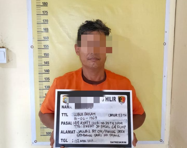 Istri Curiga, Suami Pukul Istri dan di Tangkap Polsek Tapung Hilir
