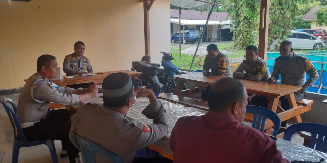 Persiapan Hadapi Idul Fitri, Polsek Kampar Gelar Anev