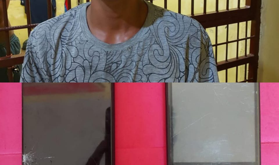 Pelaku Curat di Antar Korban Ke Mapolsek Kampar Kiri Hilir