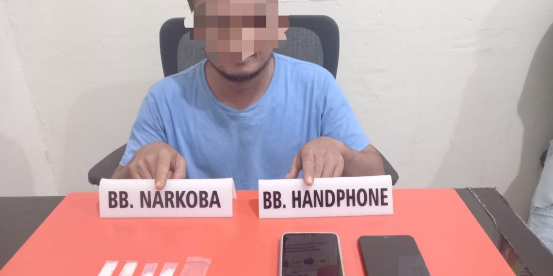 Tim Ojoloyo Polres Kampar Tangkap pelaku Bandar Narkoba di Perkebunan Kelapa Sawit