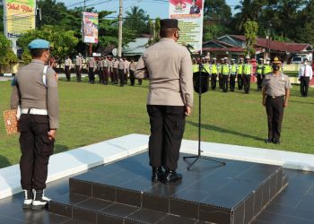 Personel Polres Kampar Atas Nama IPDA Bambang Pramadiharta, Mendapat Kenaikan Pangkat Pengabdian