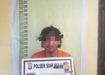 Warga Tangkap Pelaku Percobaan Pemerkosa, Lalu di Serahkan ke Polsek Siak Hulu