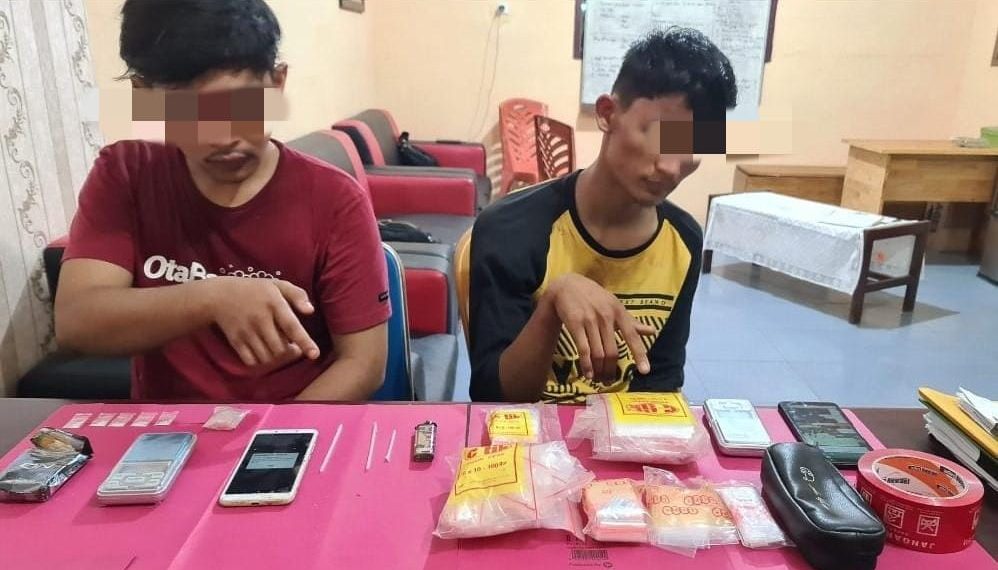 Dua Bandar Sabu-sabu di Ringkus Polsek Siak Hulu di TKP Berbeda