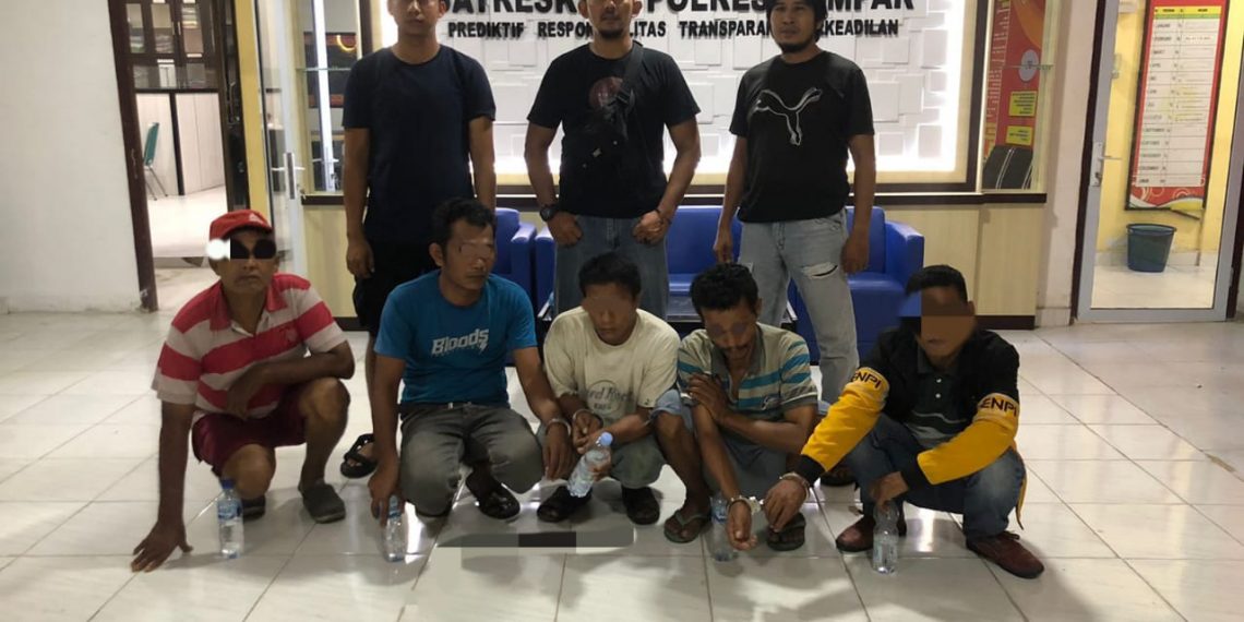 Satreskrim Polres Kampar Tangkap 5 pelaku Judi Togel dan Qiu-qiu