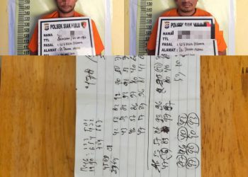 Polsek Siak Hulu Tangkap 2 Pelaku Judi Togel di Warung Tuak Miliknya