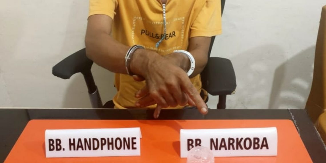 Asyik Nyabu, Pelaku Narkoba di Tangkap Satreskrim Polres Kampar