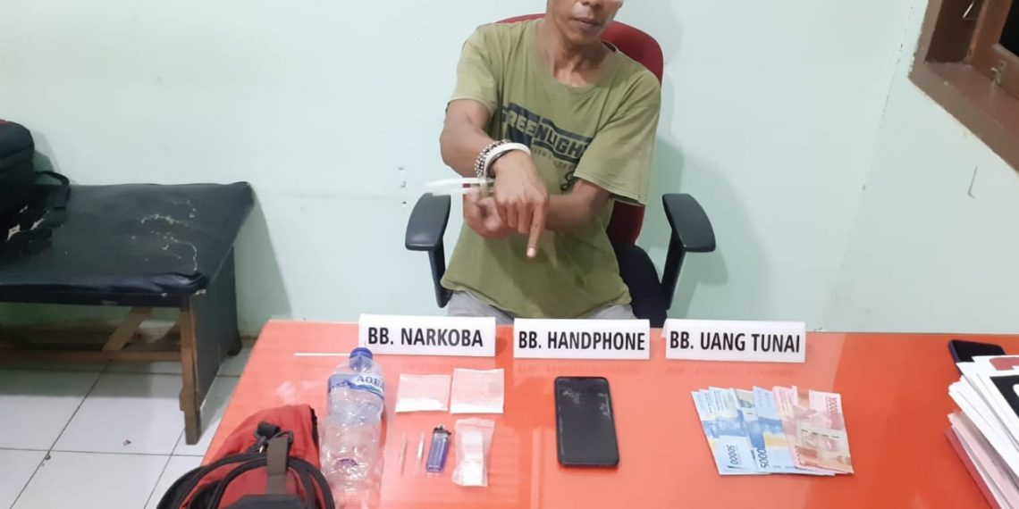Tim Ojoloyo Tangkap Bandar Sabu-sabu Bruto 6,12 Gram di Gunung Sari