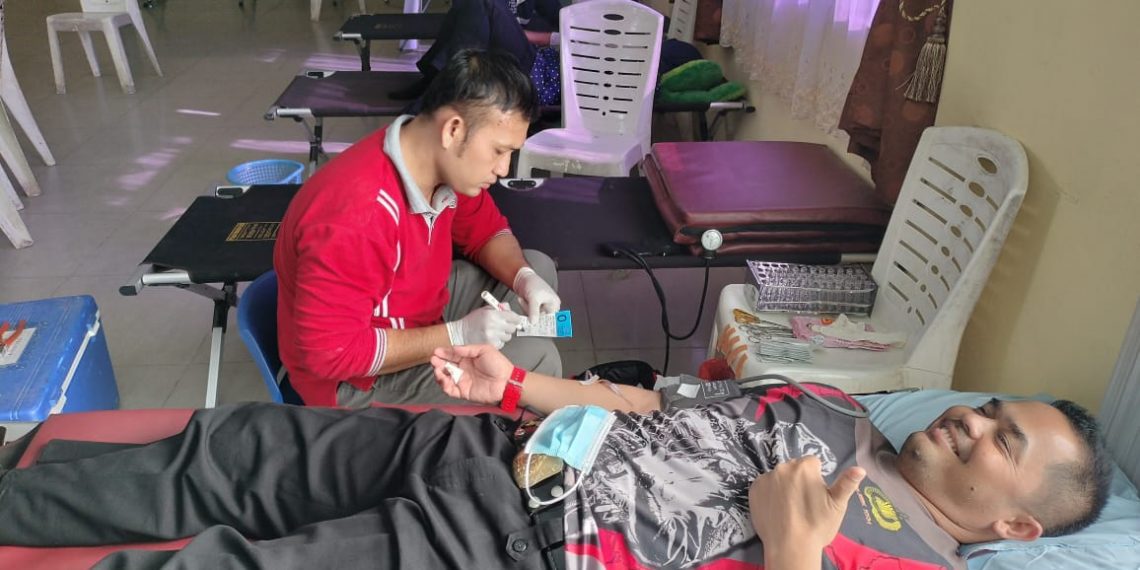 53 Kantong Darah Terkumpul Dalan Rangka Donor Darah HUT Bhayangkara ke-76