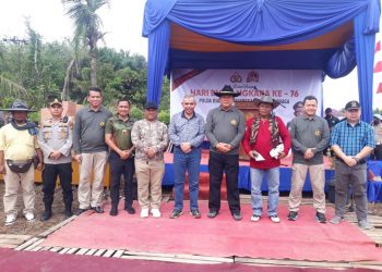 Peringati HUT Bhayangkara ke 76, Porbi Riau Gelar Safari Berburu Babi di Desa Bukit Ranah