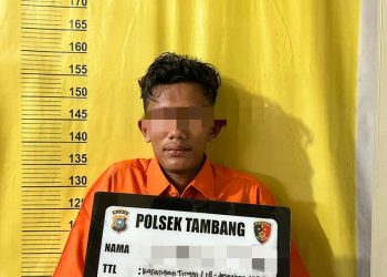 Polsek Tambang Tangkap Pelaku Narkoba di Depan Indomaret