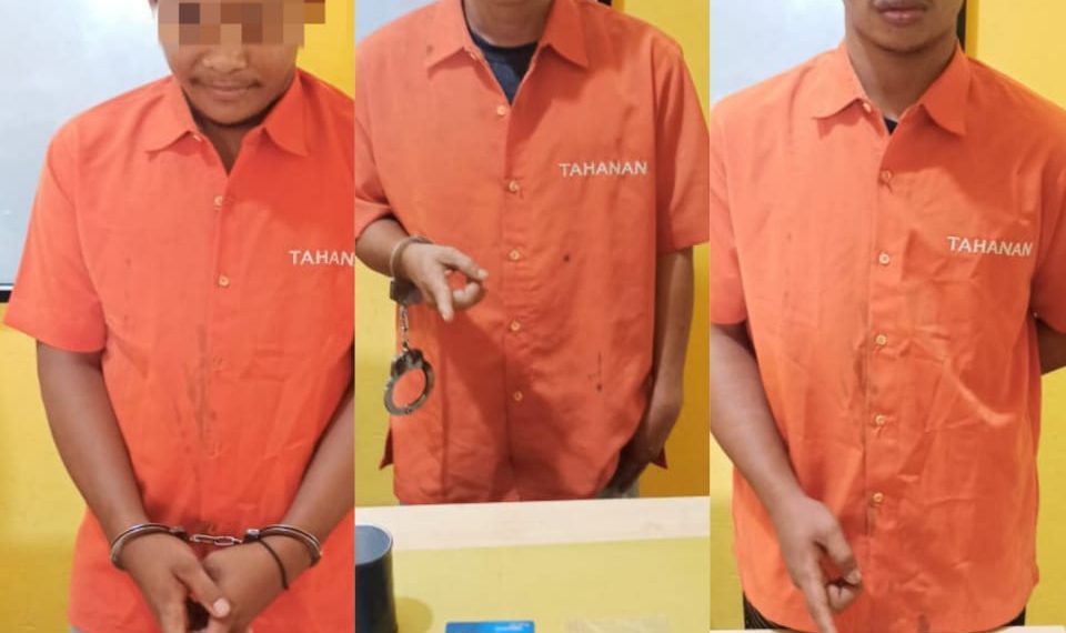 3 Pelaku Narkoba di Ringkus Polsek Kampar di TKP Berbeda