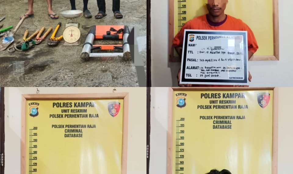 Bermodus Jadi Petugas PLN, 3 pelaku Pencuri Besi diamankan Warga