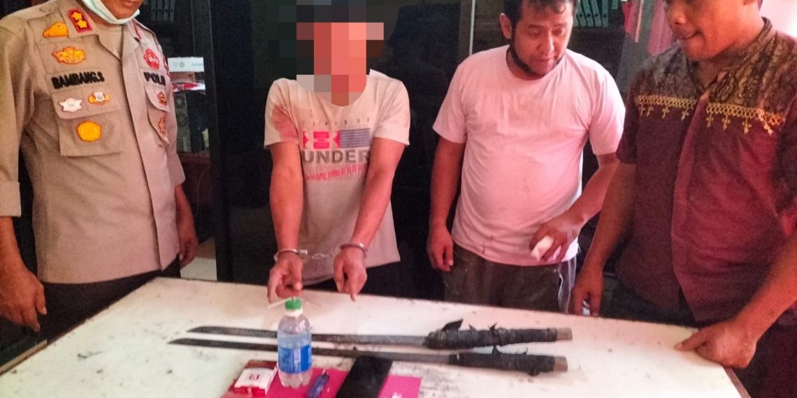 Unit Reskrim Polsek Kampar Kiri Tangkap Pelaku Narkoba di Sei Geringging