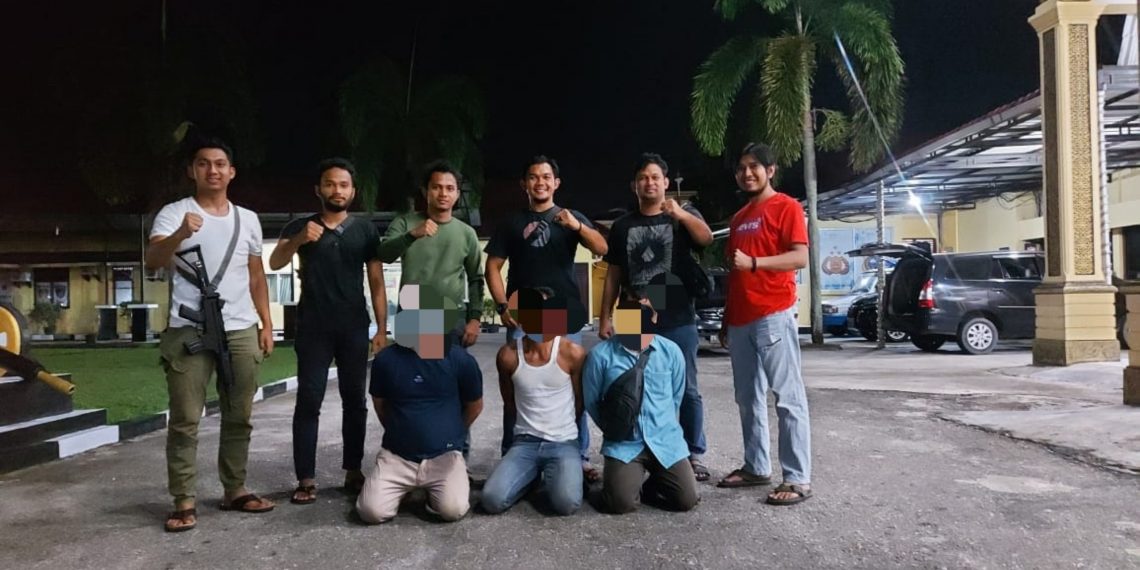 Tiga Pelaku Spesialis Pencuri Pipa Besi Akhirnya di Ringkus Satreskrim Polres Kampar