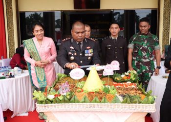Acara Syukuran Hari Bhayangkara ke-76 di Polres Kampar berlangsung secara Khidmat dan Sederhana