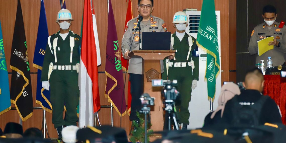 Orasi Ilmiah Kapolda Riau Irjen Moh Iqbal di Sidang Senat Terbuka Wisuda, Pukau Ratusan Mahasiswa UIN Suska