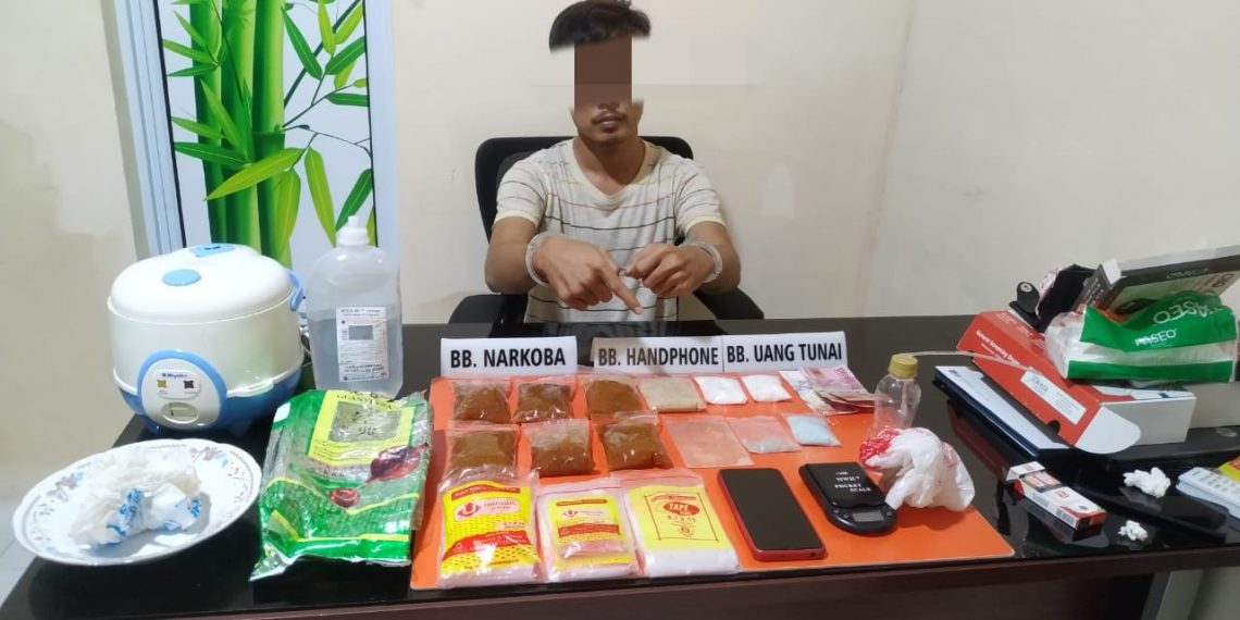 Satresnarkoba Polres Kampar Tangkap Pelaku Narkoba Berat Bruto 920.03 Gram