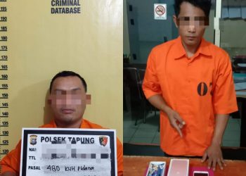 Dua Pelaku dan Penada Pencurian di Ringkus Polsek Tapung