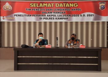 Polres Kampar Gelar Penelitian Kompetensi Lulusan Akpol 2020/2021
