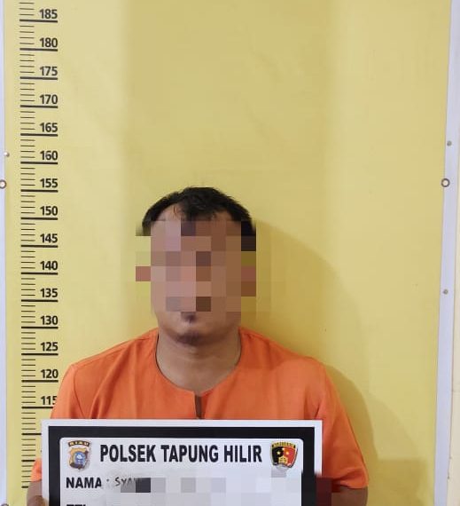 Ayah Tiri Bejat! NeKat Cabuli Anak Tirinya, Kini Pelaku Diringkus Polsek Tapung Hilir