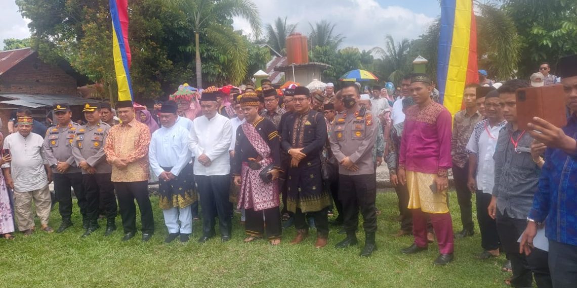 Kapolres Kampar Hadiri Gelar Acara Gebyar Muharram 1444 H Tahun 2022 dan Halal Bihalal Persukuan Domo Kenegerian Rumbio