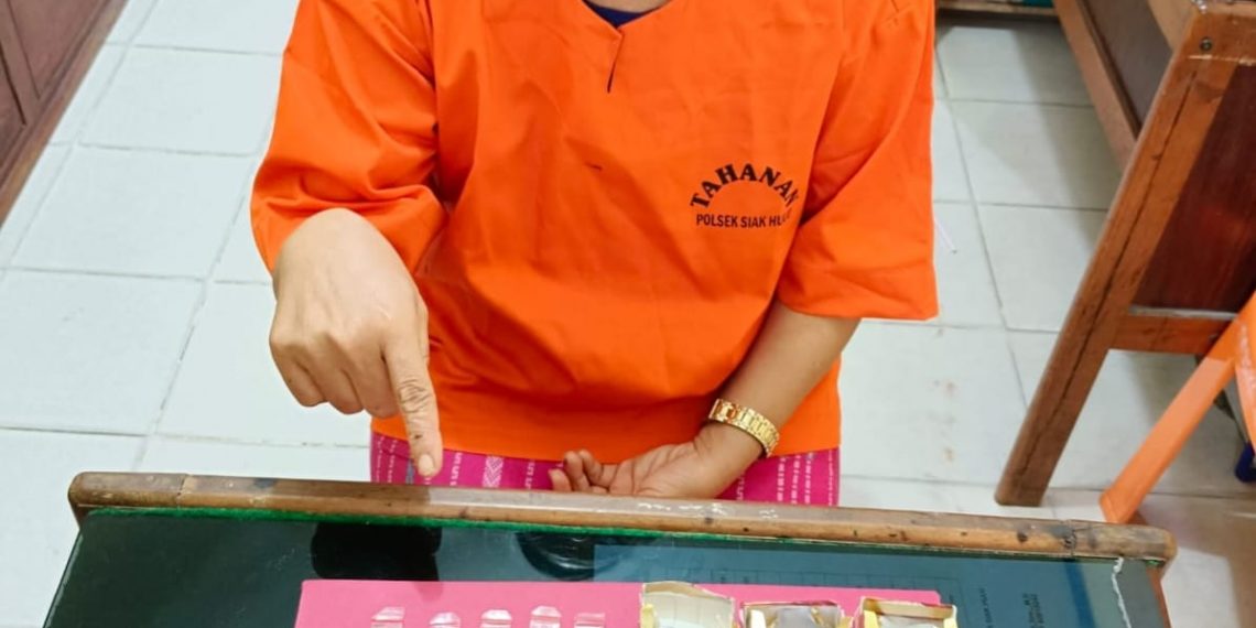 Polsek Siak Hulu Ringkus Seorang IRT Diduga Pengedar Narkoba Jenis Sabu