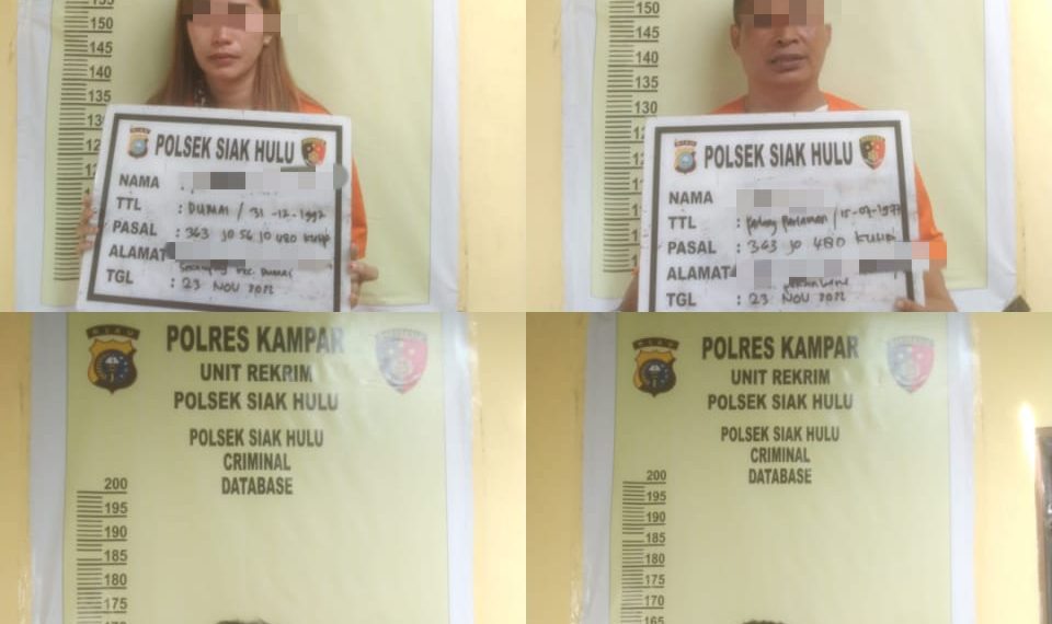 Bongkar Toko Ponsel di Siak Hulu, Pelaku di Tangkap di Dumai dan Pekanbaru