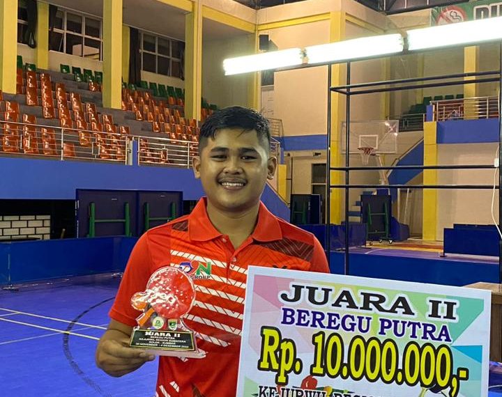 Kabar Gembira, Personil Sat Samapta Polres Kampar Raih Juara 2 Kejurwil Tenis Meja Se Sumatera