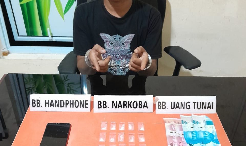 Pelaku dan 23 Paket Sabu-sabu Siap Edar diringkus Satnarkoba Polres Kampar