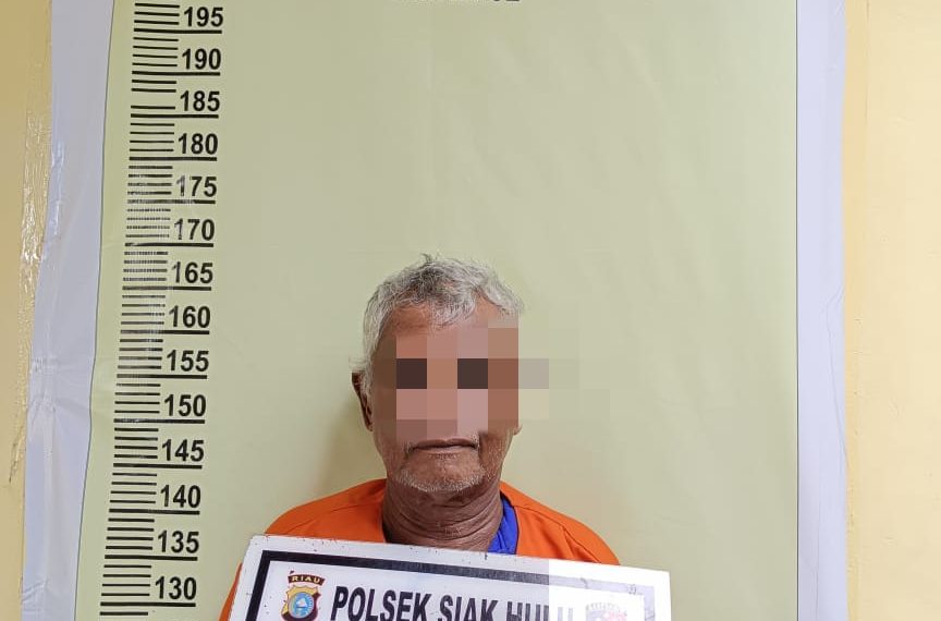 Cabuli Balita 4 Tahun, Pria Usia 67 Tahun di Ringkus Polsek Siak Hulu