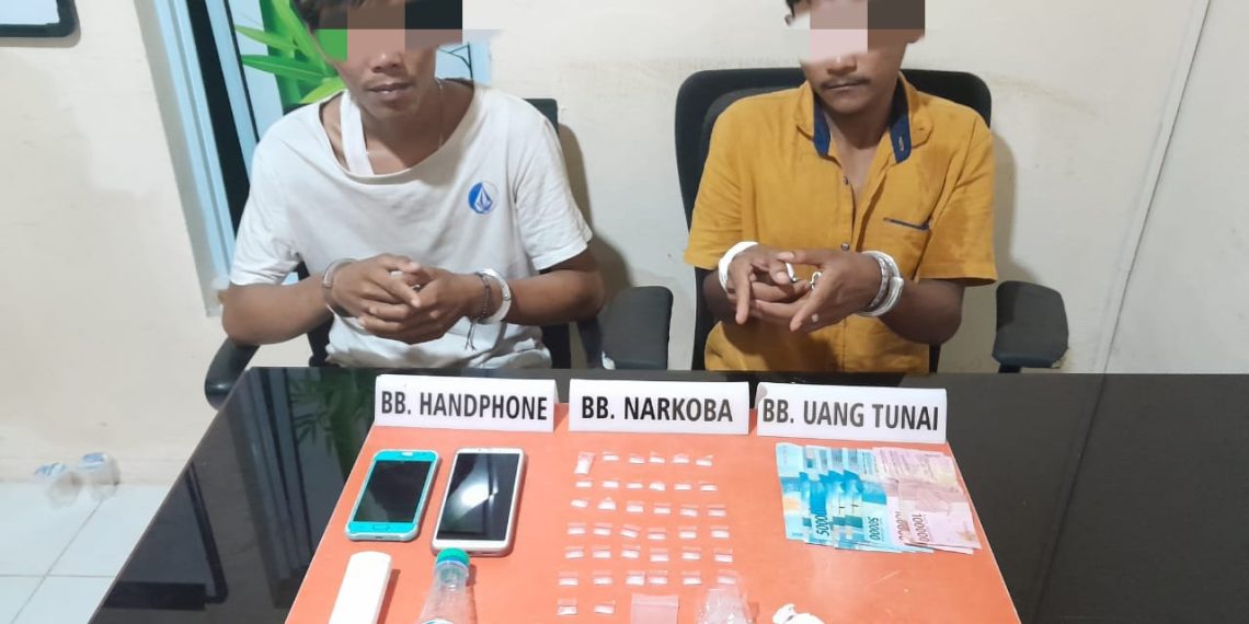 2 Pelaku dan 38 Paket Narkoba Siap Edar Ditangkap Satnarkoba Polres Kampar