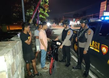 Ciptakan Harkamtibmas Kondusif, Team Tembak Polres Kampar Gencar Patroli Malam