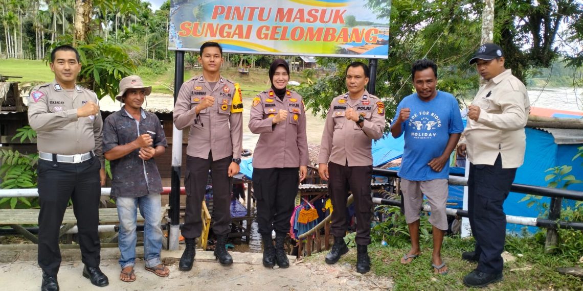 Kapolsek Bangkinang Barat Pimpin Langsung Patroli ke Lokasi Objek Wisata