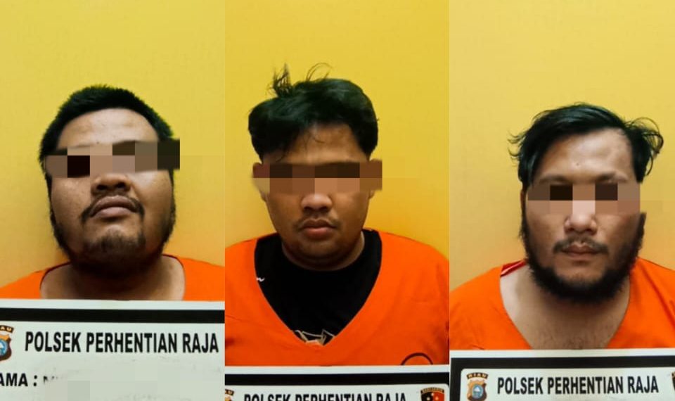 3 Pelaku Narkoba Ringkus Polsek Perhentian Raja, Salah Satu Pelaku DPO Kasus yang Sama