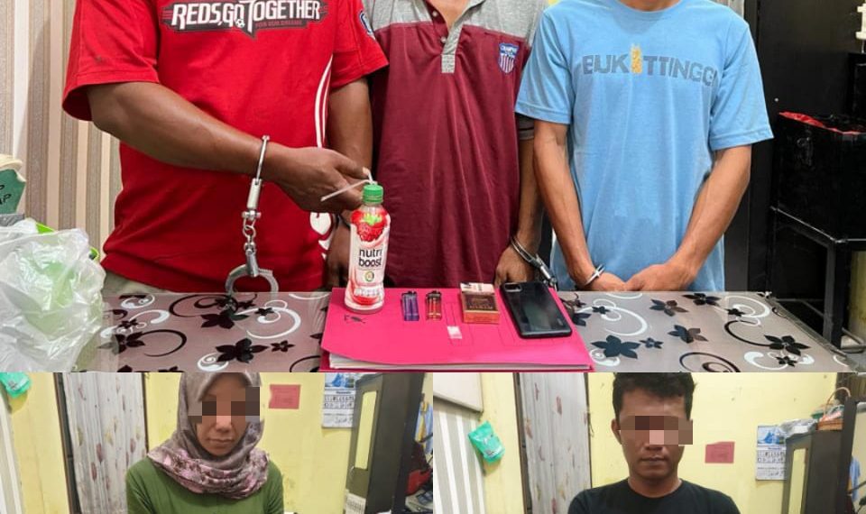 Dalam Semalam, 5 Pelaku Narkoba di Ringkus Polsek Tambang