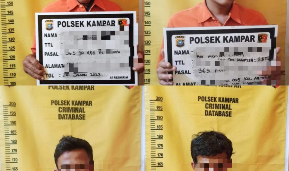 Komplotan Curanmor Kecamatan Kampar Berhasil di Ringkus Polsek Kampar