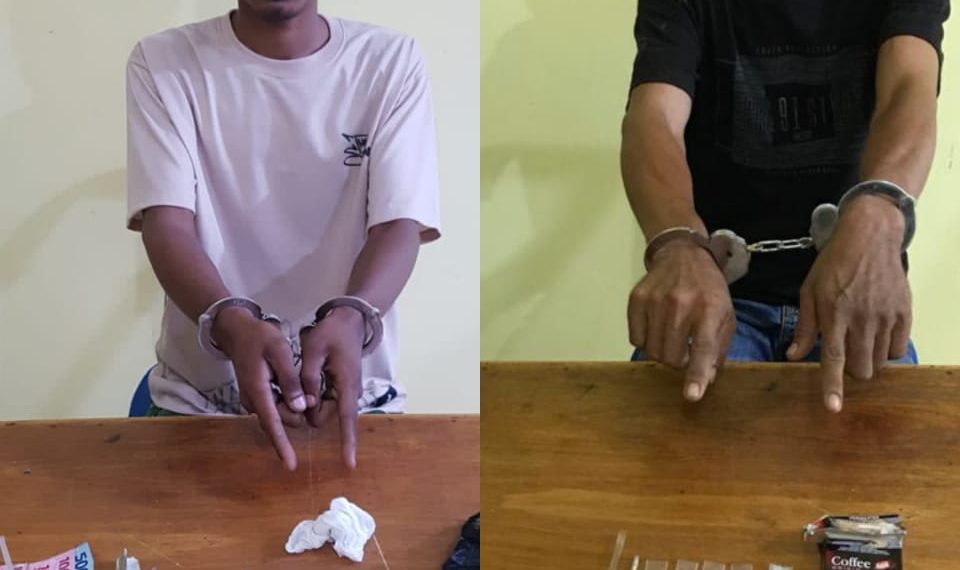 2 Pelaku Narkoba Tak Berkutik Saat di Tangkap Polsek XIII Koto Kampar