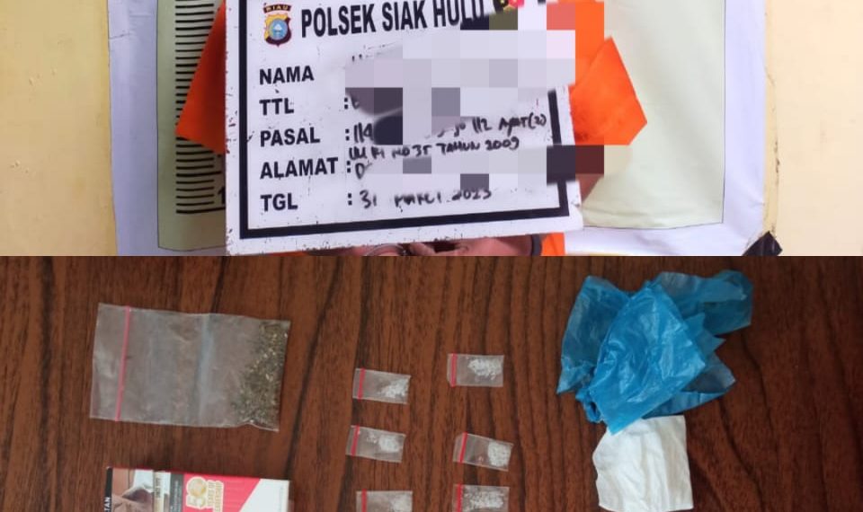 DPO Narkoba di Tangkap Saat di Rumah Kontrakannya Oleh Polsek Siak Hulu