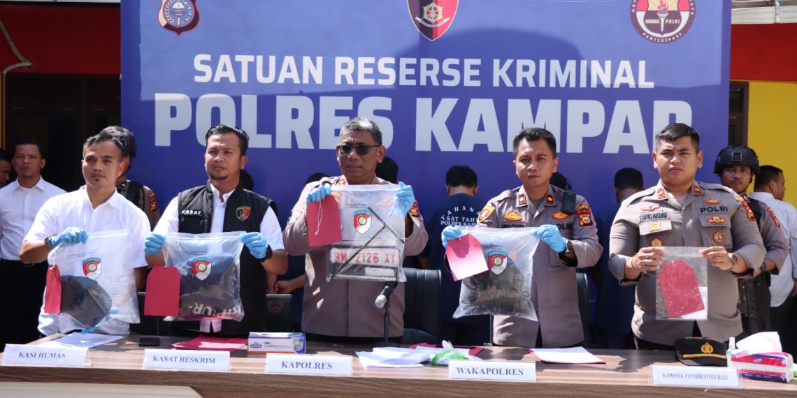 8 Pelaku Spesialis Curanmor di Masjid di Ringkus Polres Kampar