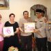 Peduli, Dua Personil Polres Kampar Yang Sakit di Jenguk Kapolres