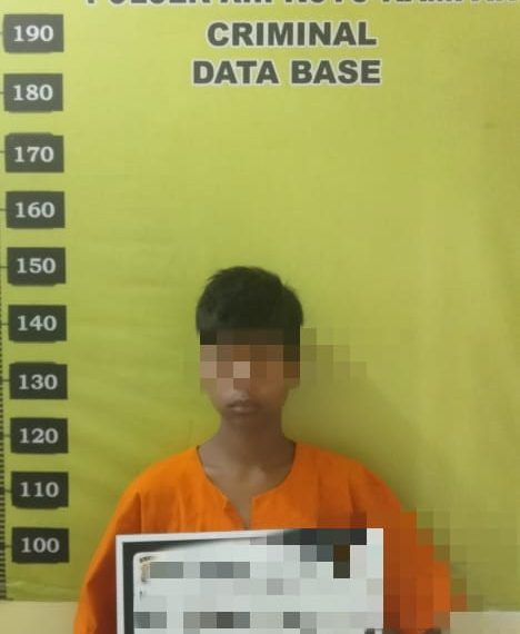 Pelaku ABG Cabulia Balita, di Tangkap Polsek XIII Koto Kampar