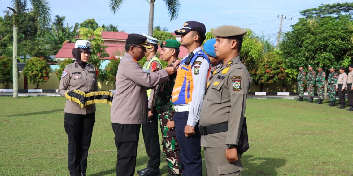 Polres Kampar Laksanakan Apel Gelar Pasukan Operasi Ketupat Lancang Kuning 2023