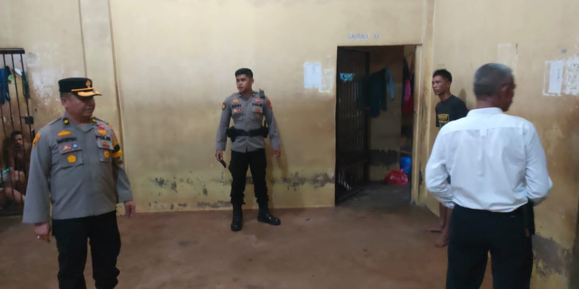 Hari Ke-3 Lebaran, Polres Kampar Razia Ruang Tahanan
