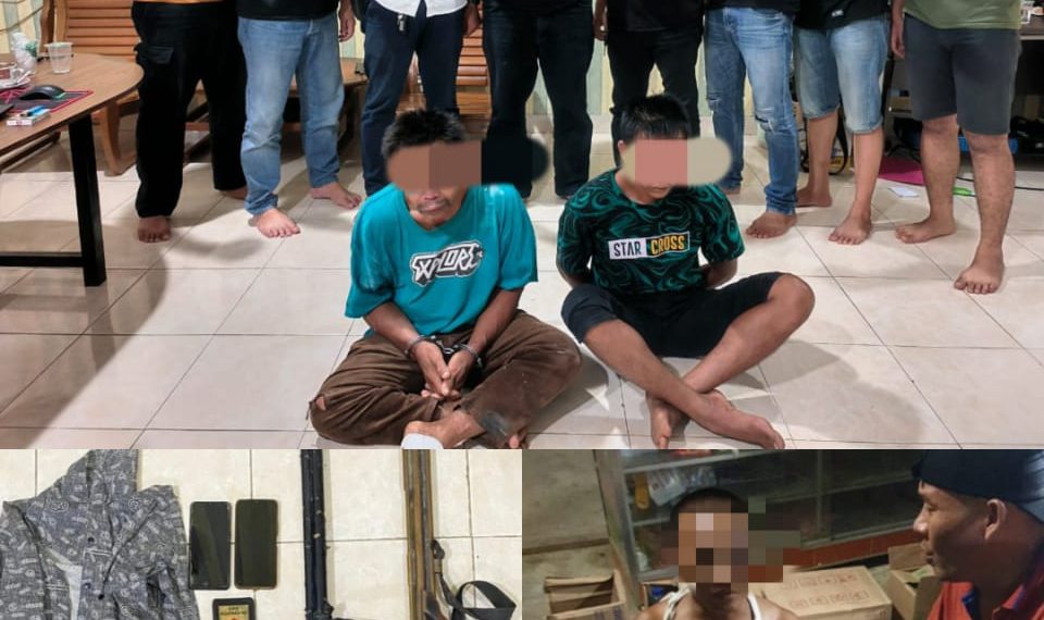 Tim Gabungan Polres Kampar Tangkap Tiga Pelaku Begal dan Penadah
