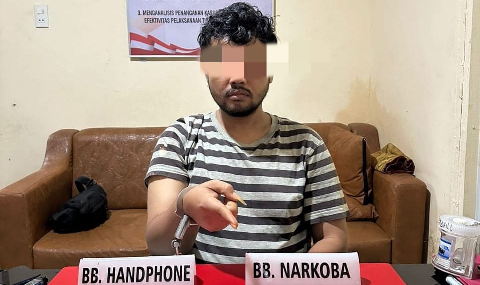 24 Narkoba di Simpan di Kantong Celana, Warga Karya Indah di Amankan Ojoloyo