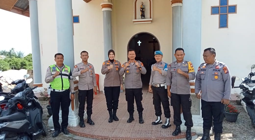Kenaikan Isa Al-Masih, Polres Kampar Pengamanan Gereja